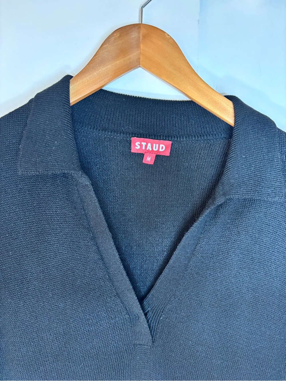 STAUD Black Long Sleeve Sweater Dress - Picture 3 of 9